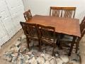Modern Dining Set with Table, 4 Chairs, and Bench