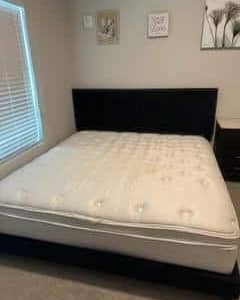 King Bed Frame and Mattress Set
