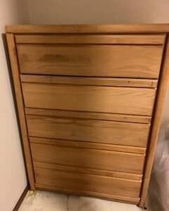 Highboy Upright 5-drawer Dresser