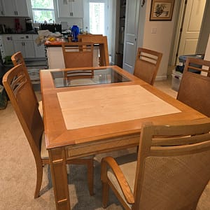 Stanley Furniture Dining Set in Ash Wood Table, Chairs, Hutches
