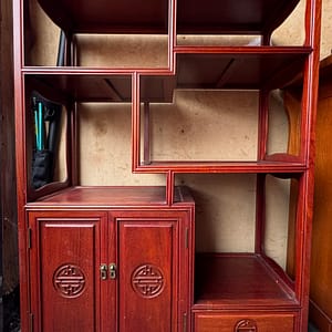 Asian Bookshelf Wall Unit