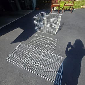 White Metal Vertical Catio