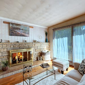 White Fabric Love Seat with Ottoman - New - Floor Model